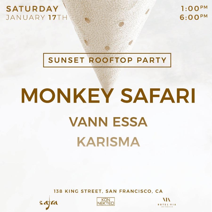Sunset Rooftop Party With Monkey Safari At Via Hotel