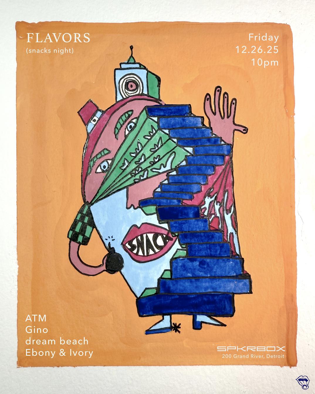 Flavors By Snack Time With Atm, Dream Beach, Ebony & Ivory, Gino