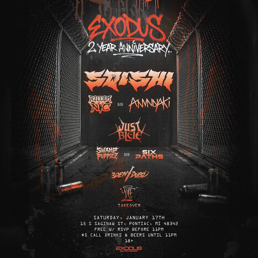 Exodus 2 Year Anniversary W/ Sqishi