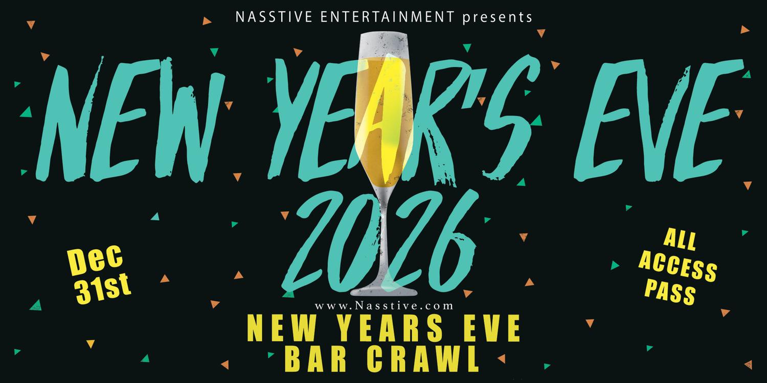 New Years Eve Boise Nye Bar Crawl - All Access Party Pass
