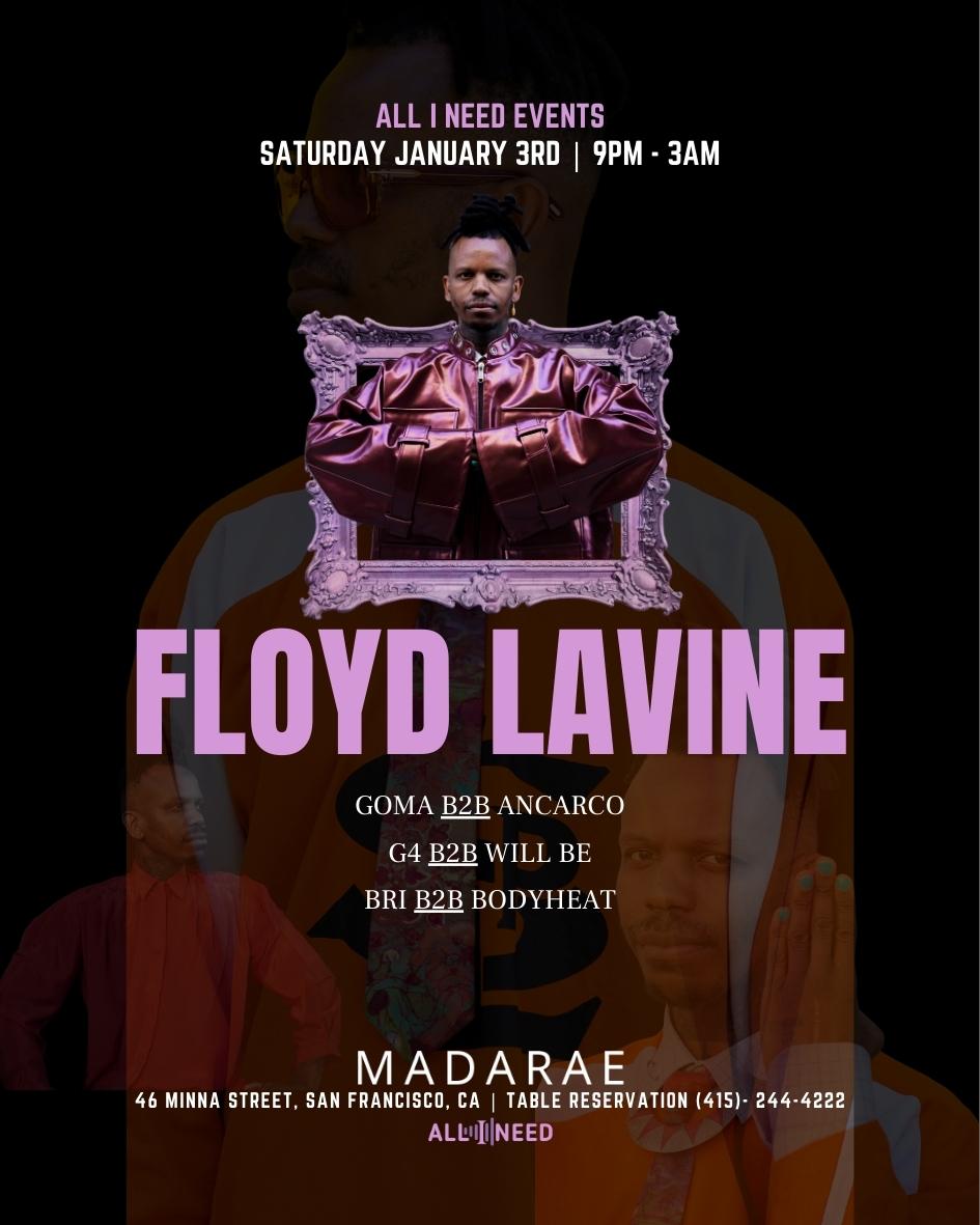 Floyd Lavine ( Afro House| Afro Tech - Tribal House) At Madarae Nightclub San Francisco