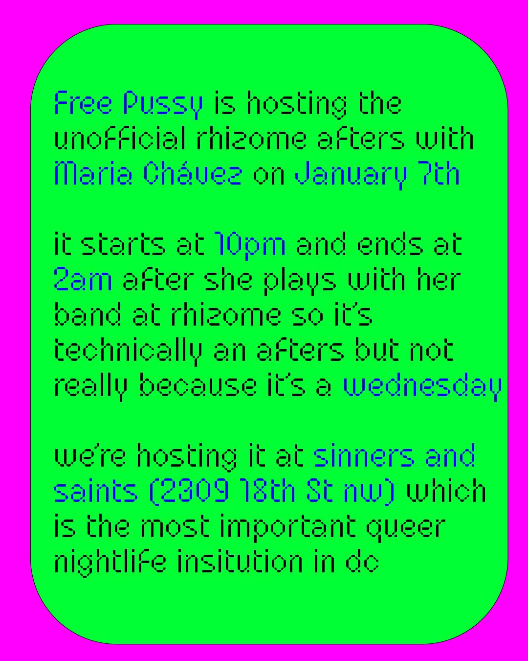 Free Pussy Afters With Maria Chávez