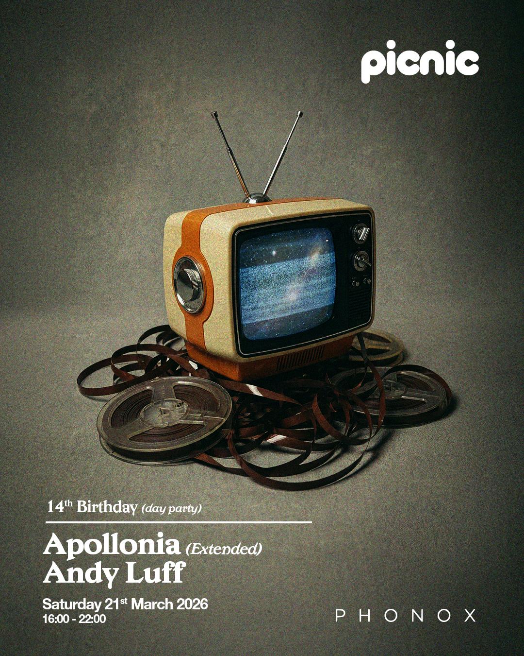 Picnic 14Th Birthday: Apollonia (Extended Set) & Andy Luff