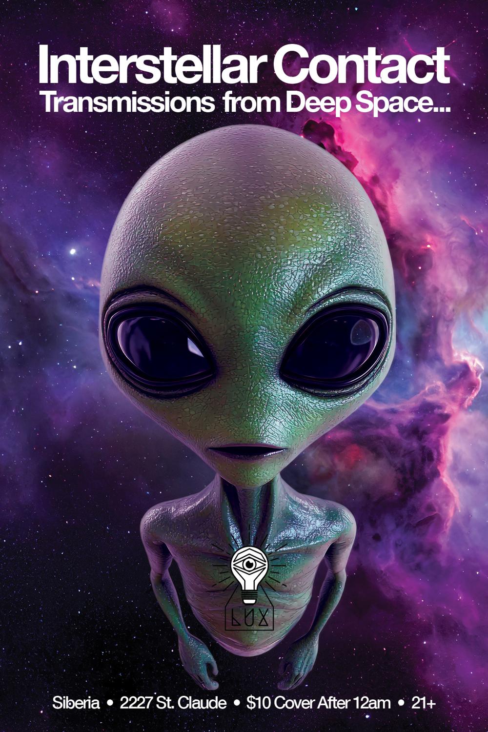 Techno Club & Krewe De Lux Present Interstellar Contact