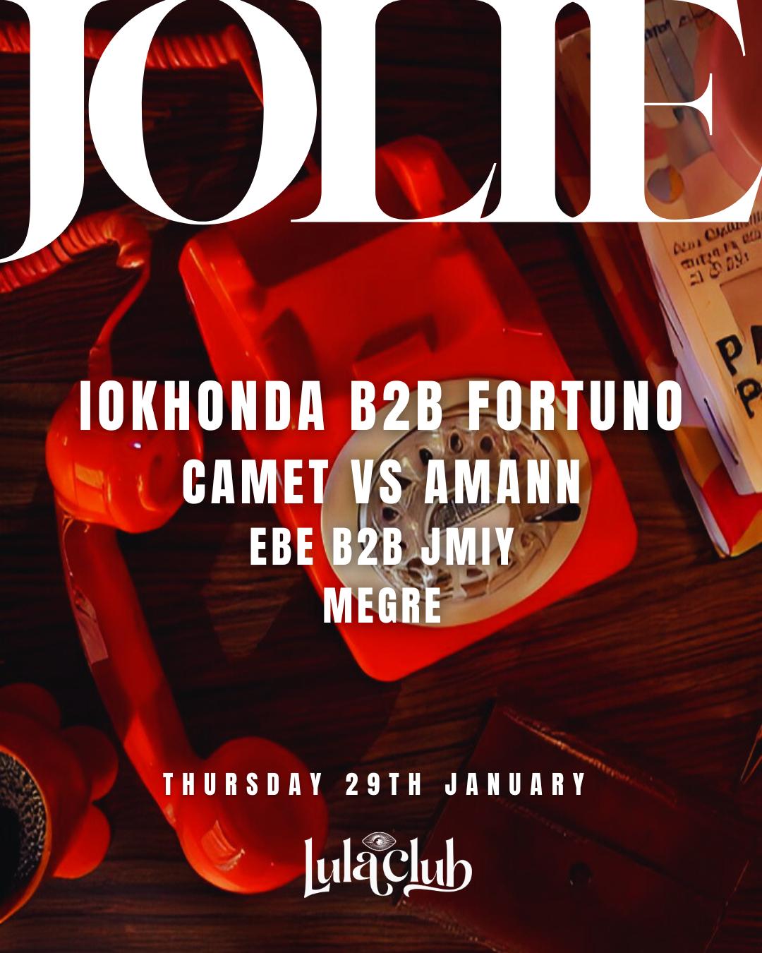 Jolie Ft. Iokhonda B2B Fortuno, Camet Vs Amann, Ebe B2B Jmiy, Megre