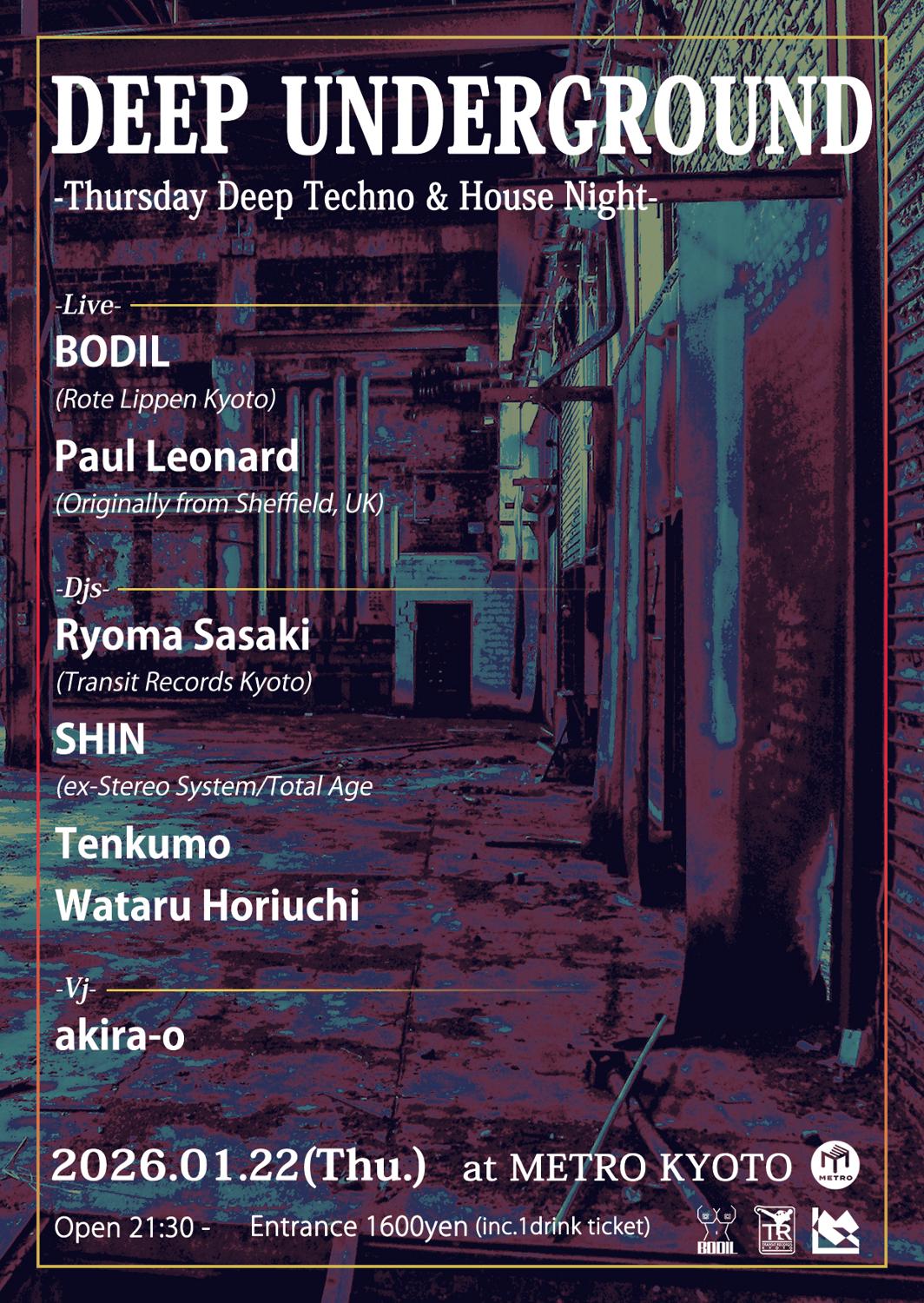 Deep Underground -Thursday Deep Techno & House Night-