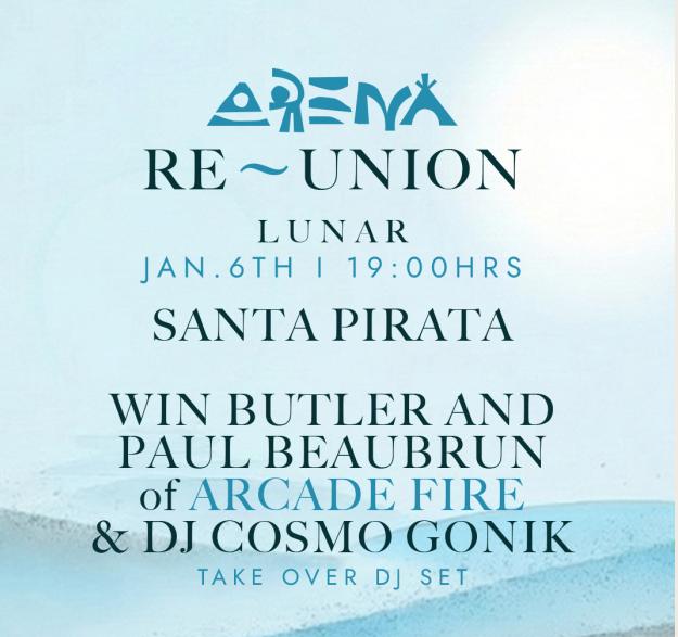 Arena Lunar Feat. Santa Pirata- Win Butler And Paul Beaubrun Of Arcade Fire & Dj Cosmo Gonik