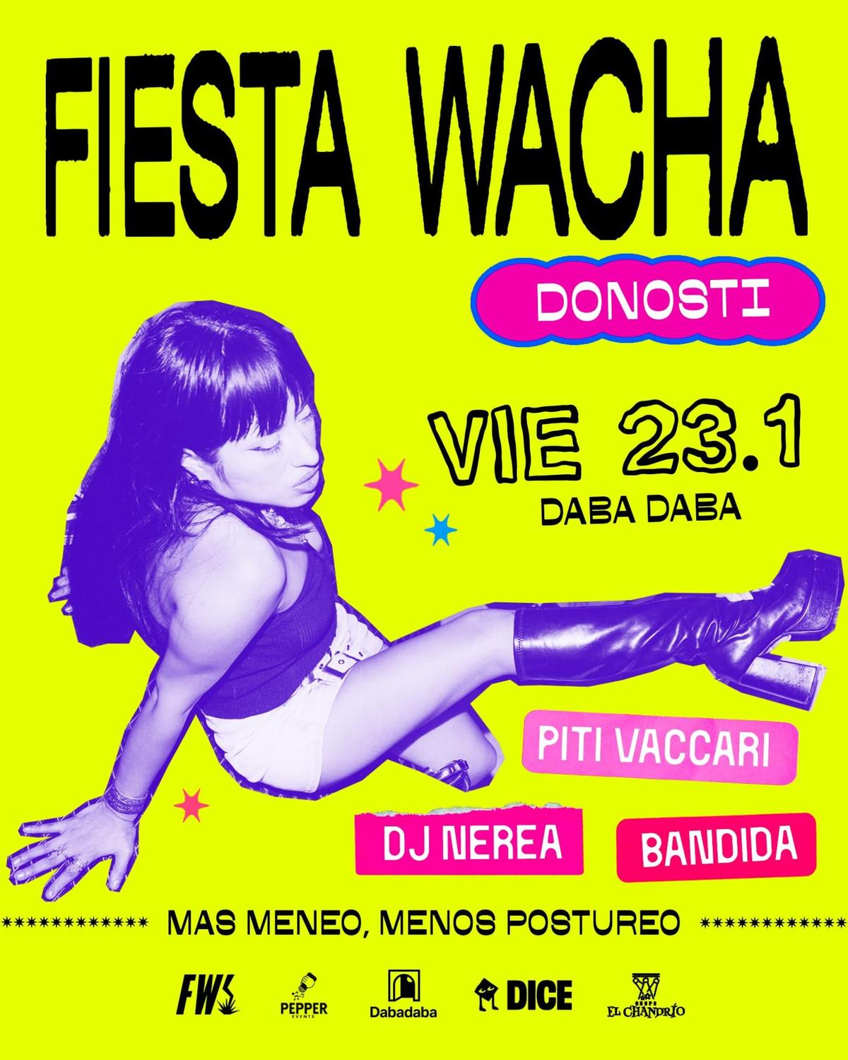 Fiesta Wacha: Dj Nerea + Bandida + Piti Vaccari