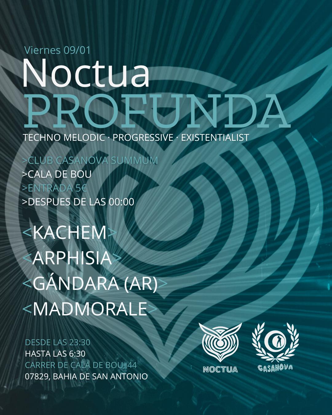 Noctua Profunda 3 // Melodic Techno // 5€ At The Door