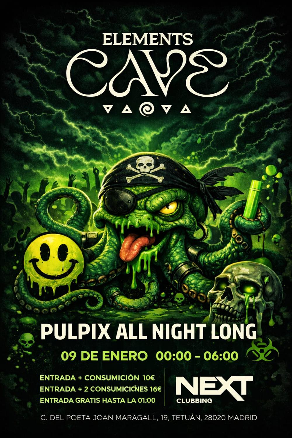 Elements Cave - Pulpix All Night Long