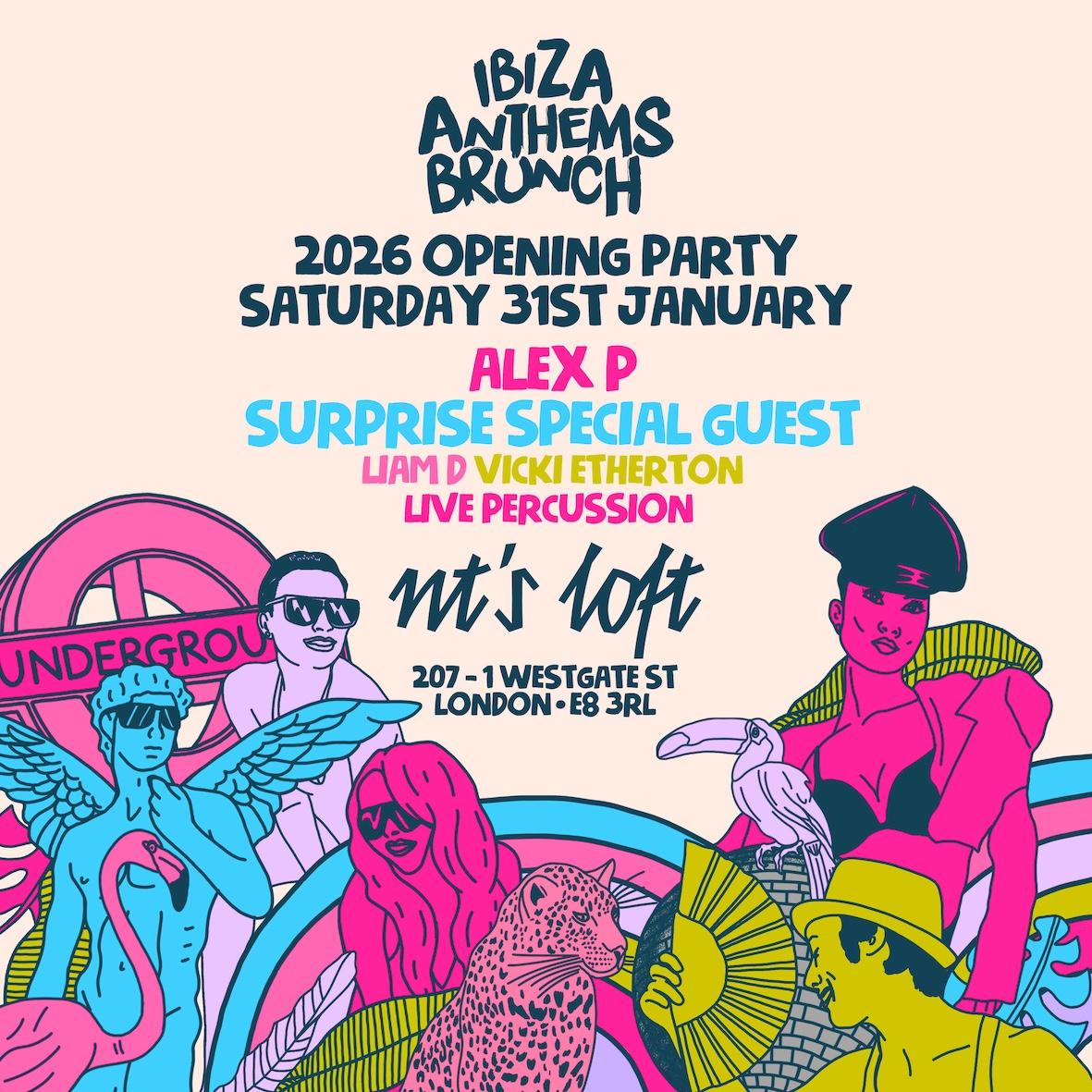 Ibiza Anthems Brunch 2026 Opening Party