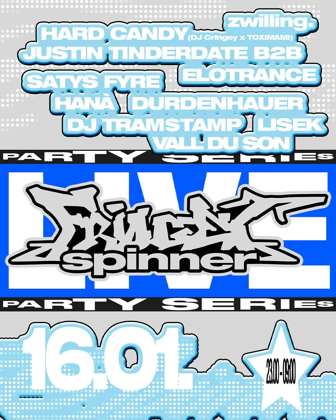 Fridget Spinner With Zwilling. Durdnehauer, Justin Tinderdate