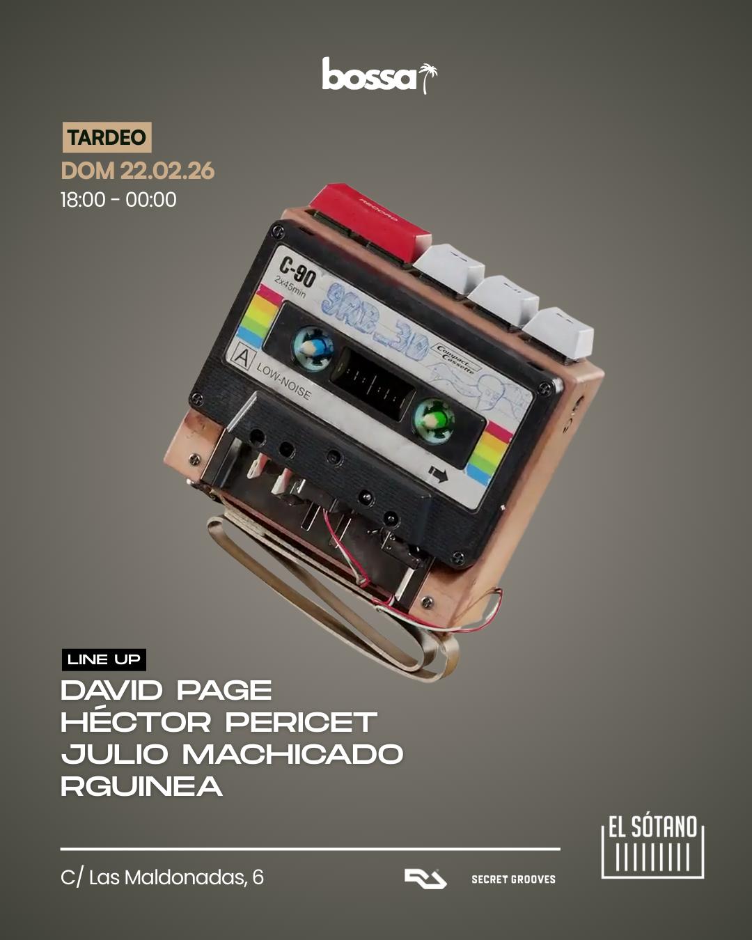 Bossa Tardeo: David Page, Héctor Pericet, Julio Machicado, Rguinea
