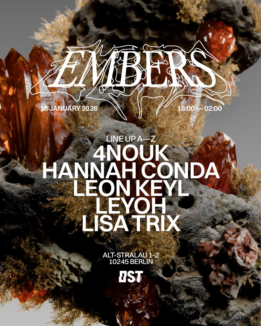 (5€) Embers - Sunday Evening Rave