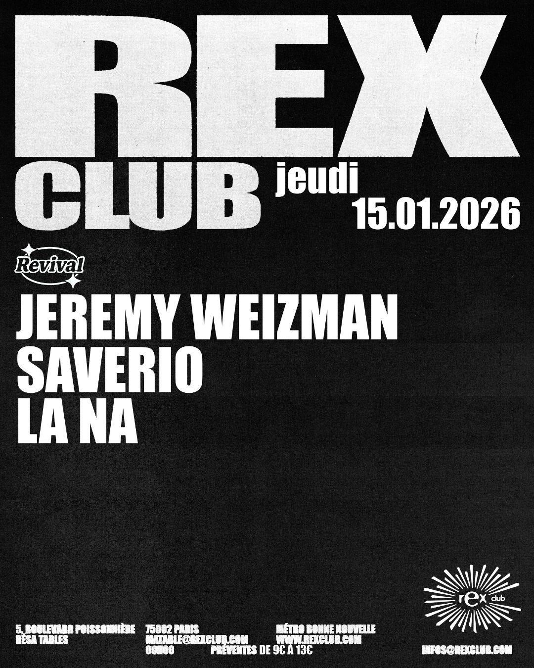 Revival: Jeremy Weizman, La Na, Saverio