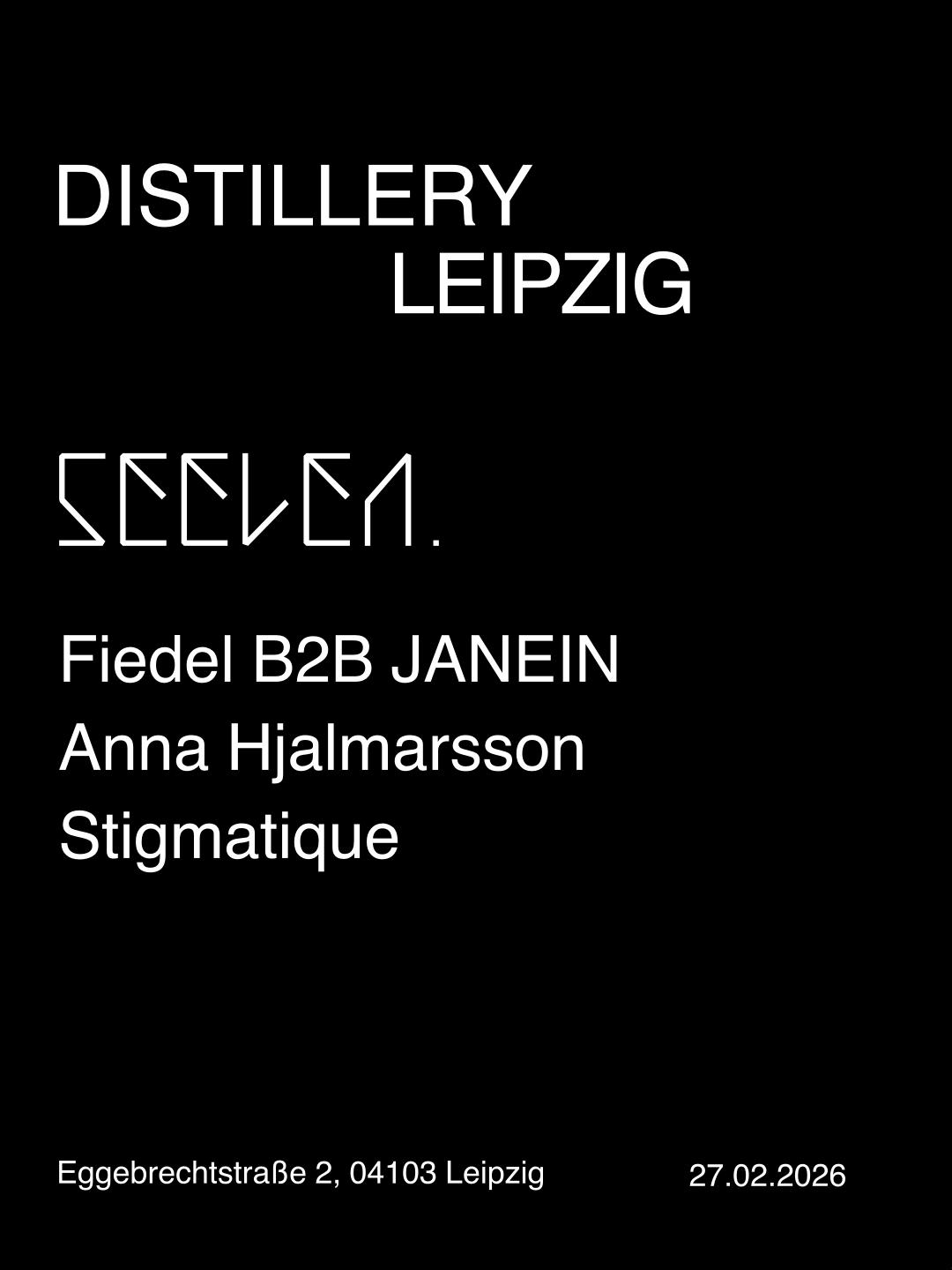 Seelen. With Fiedel B2B Janein, Anna Hjalmarsson, Stigmatique