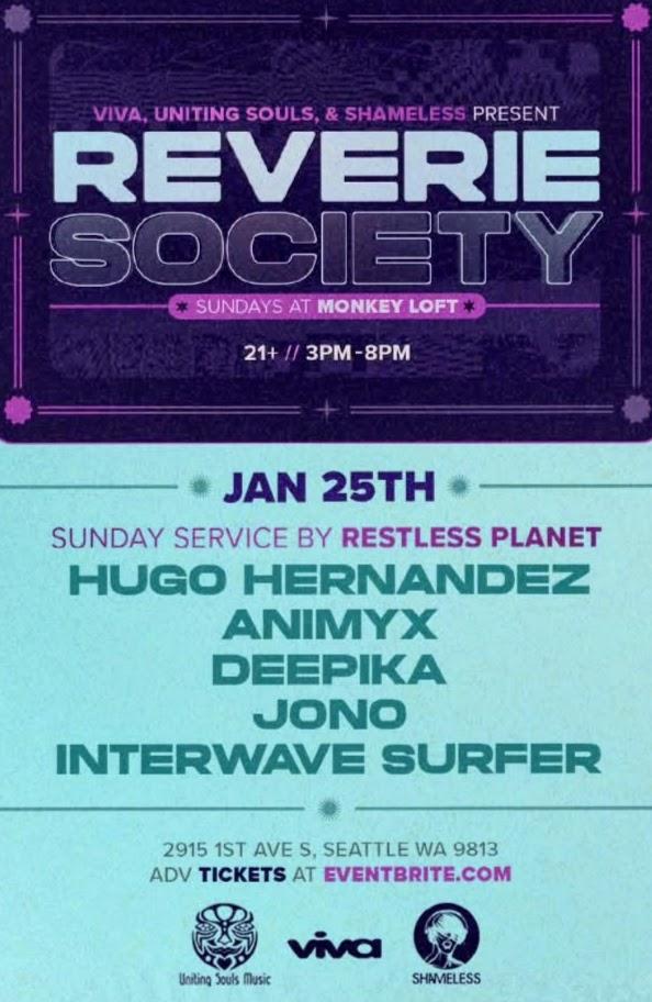 Reverie Society: Sunday Service By Restless Planet: January 25Th, 2026