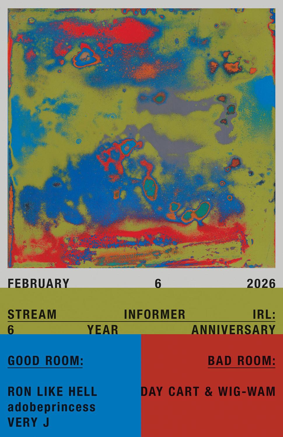 Stream Informer Irl 6Th Anniversary: Ron Like Hell, Adobeprincess, Very J, Day Cart & Wig-Wam