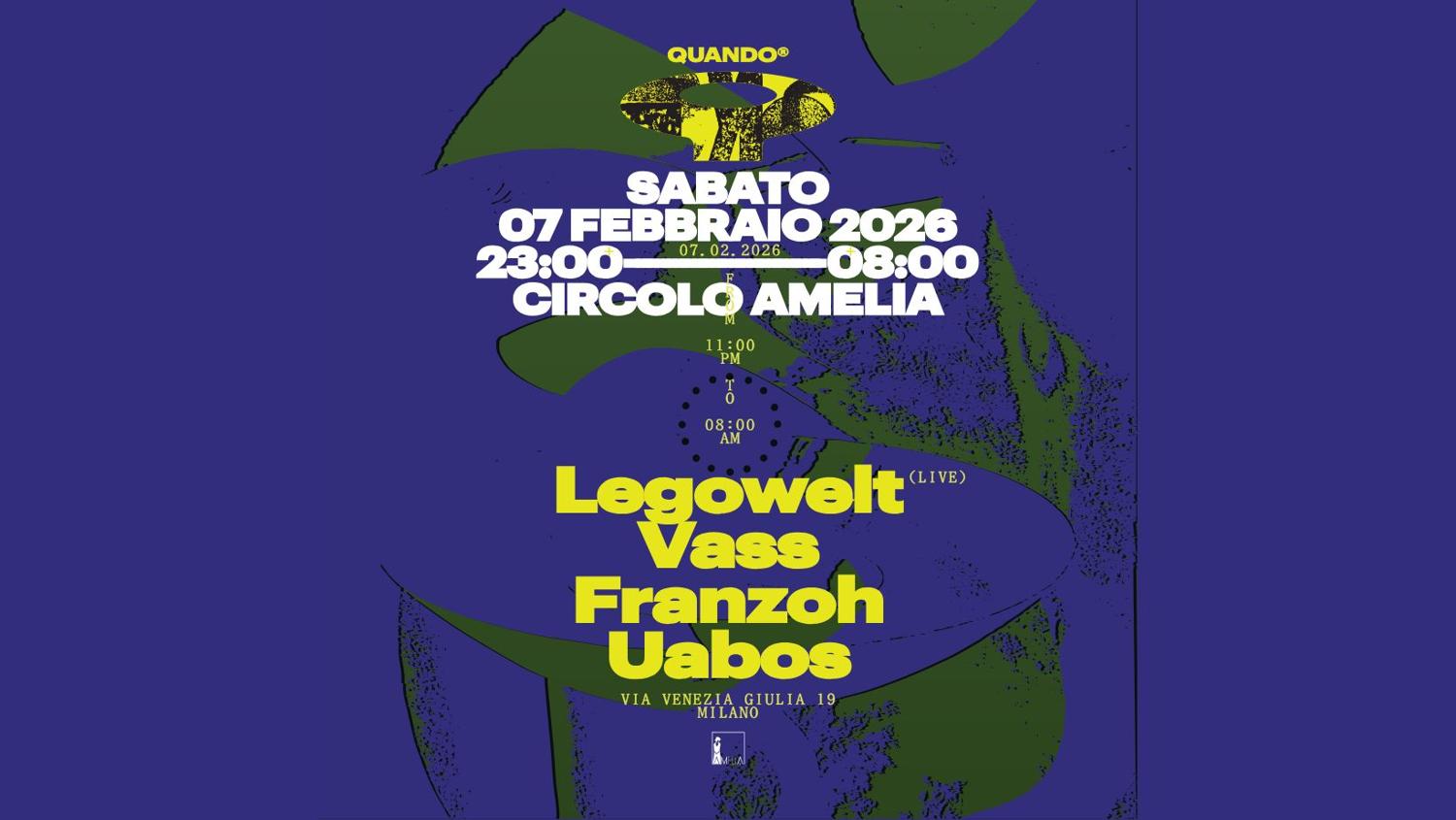 Quando With Legowelt, Vass, Franzoh