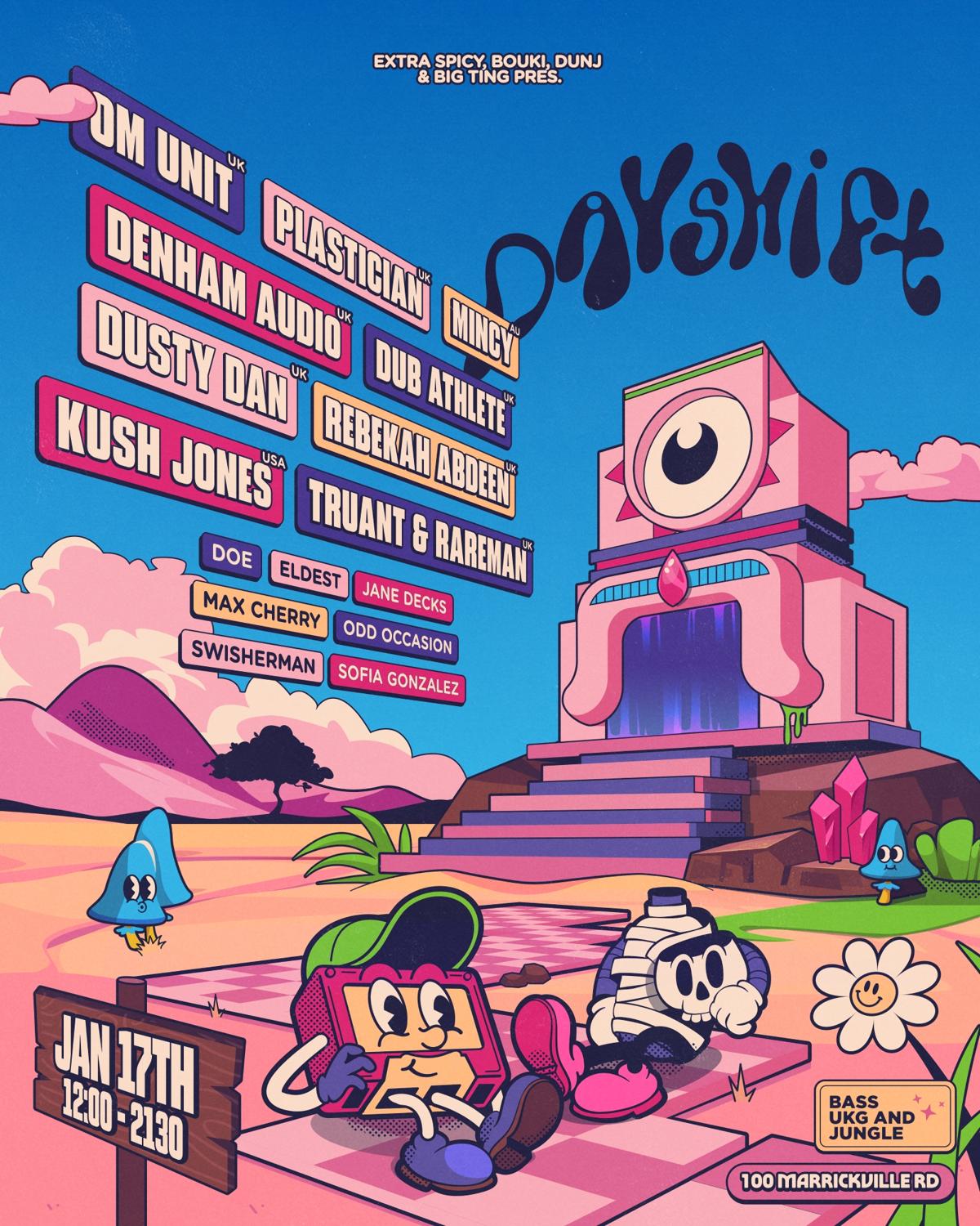 Dayshift - Feat. Om Unit (Uk), Plastician (Uk), Kush Jones (Usa) + More