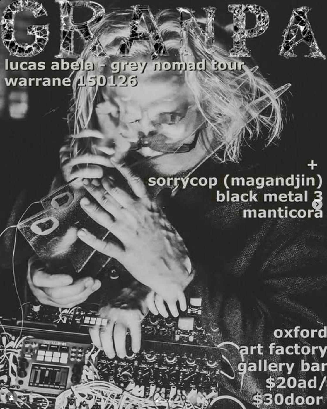 Grandpa: Lucas Abela Grey Nomad Tour