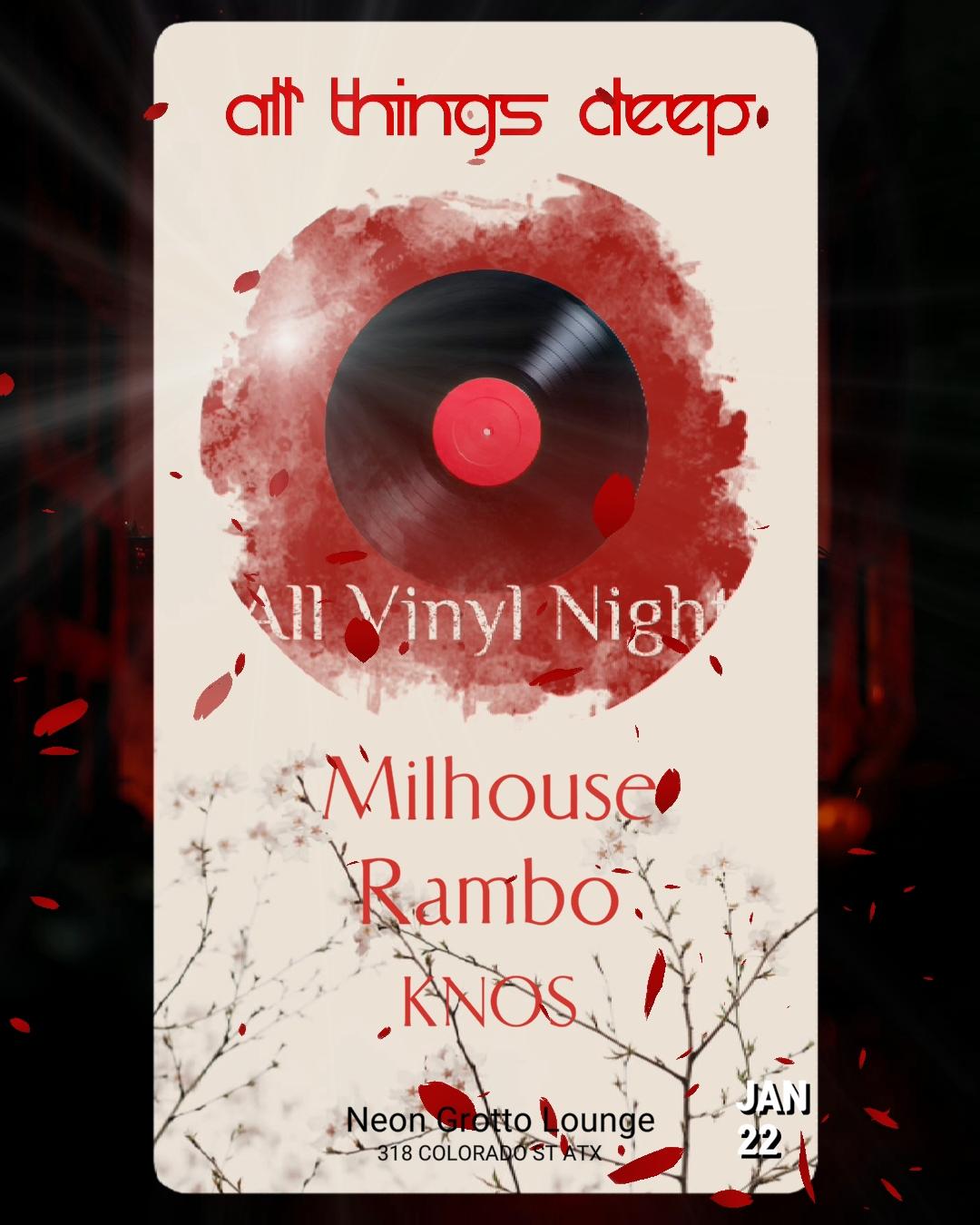 All Things Deep/All Vinyl Night