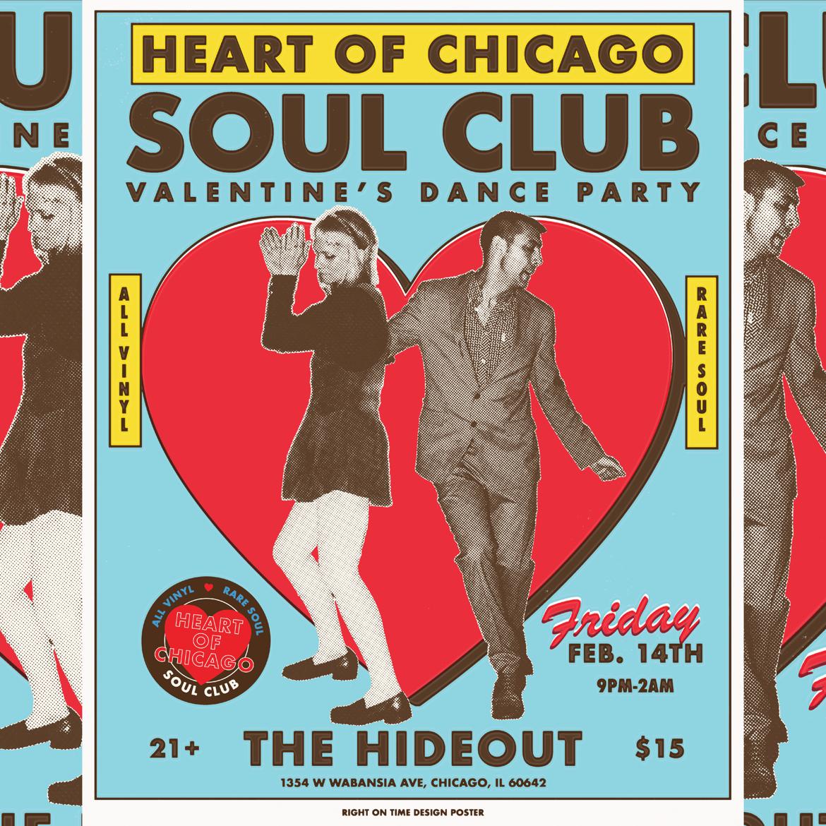 Heart Of Chicago Soul Club Valentine'S All Vinyl, Rare Soul Dance Party