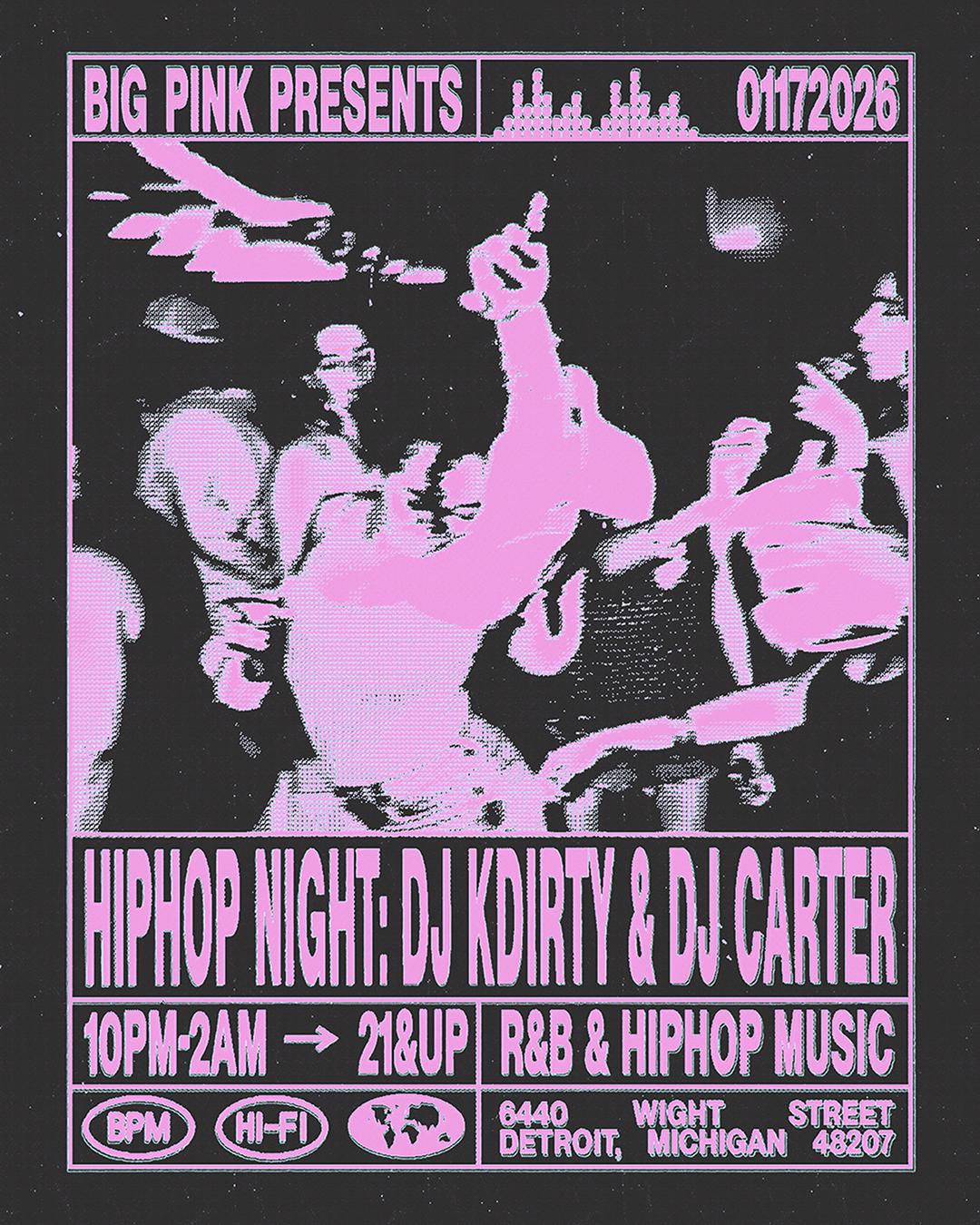Hiphop Night: Dj Carter B2B Dj Kdirty (Club Bangers All Night)