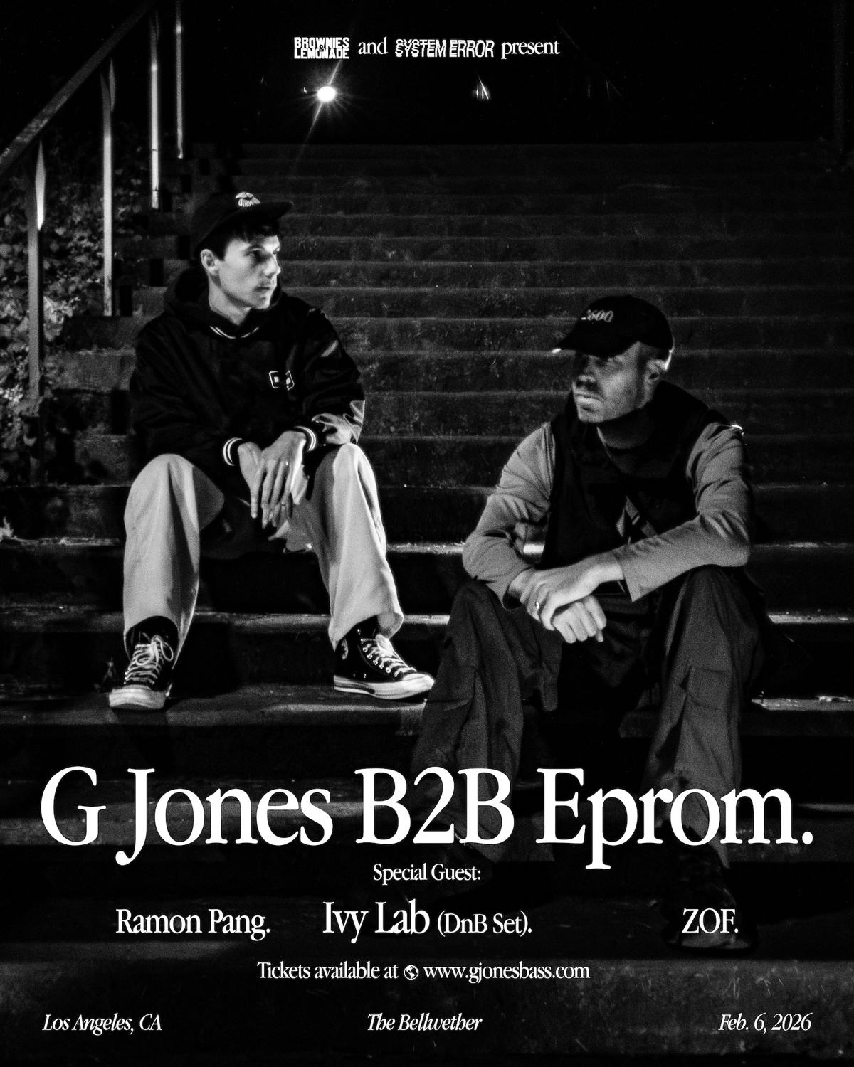 Brownies & Lemonade And System Error Present G Jones B2B Eprom