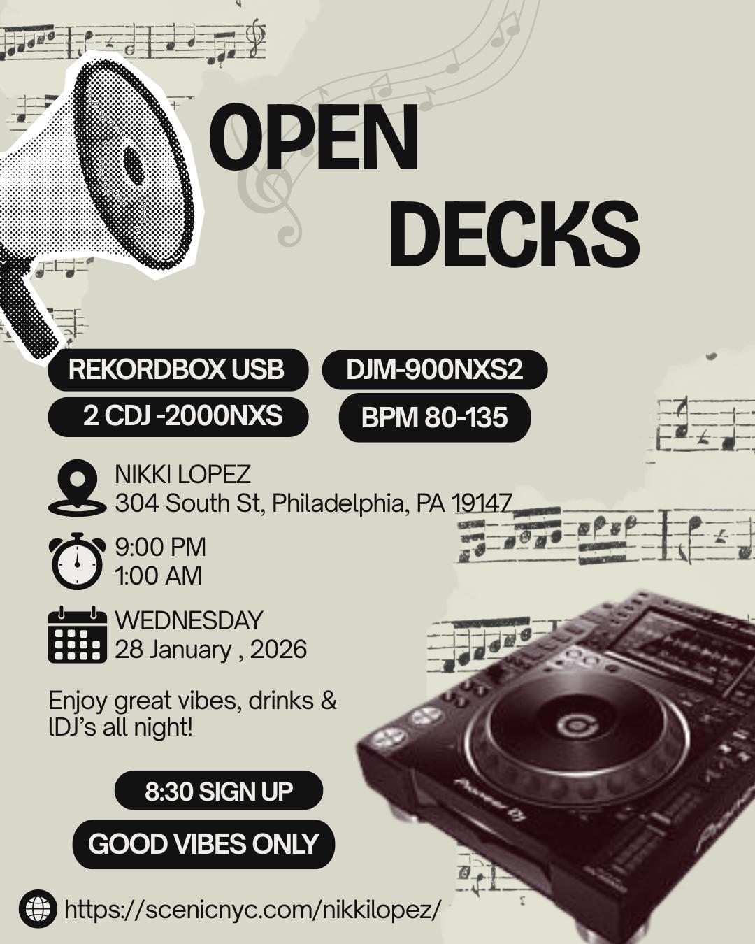 Open Decks