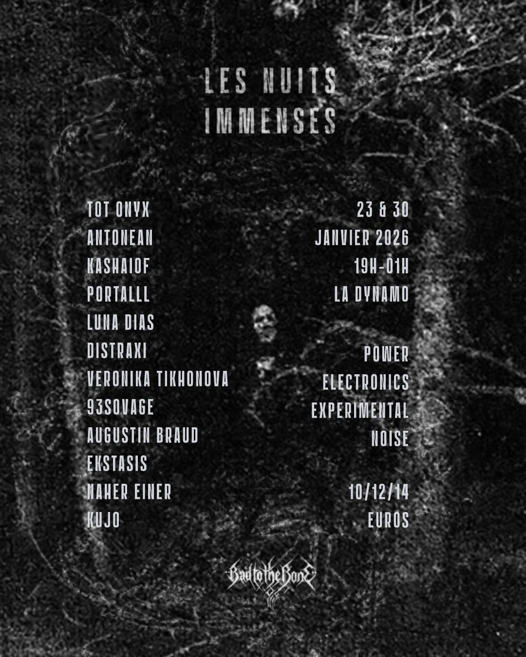 Les Nuits Immenses - 30 Janvier 2026