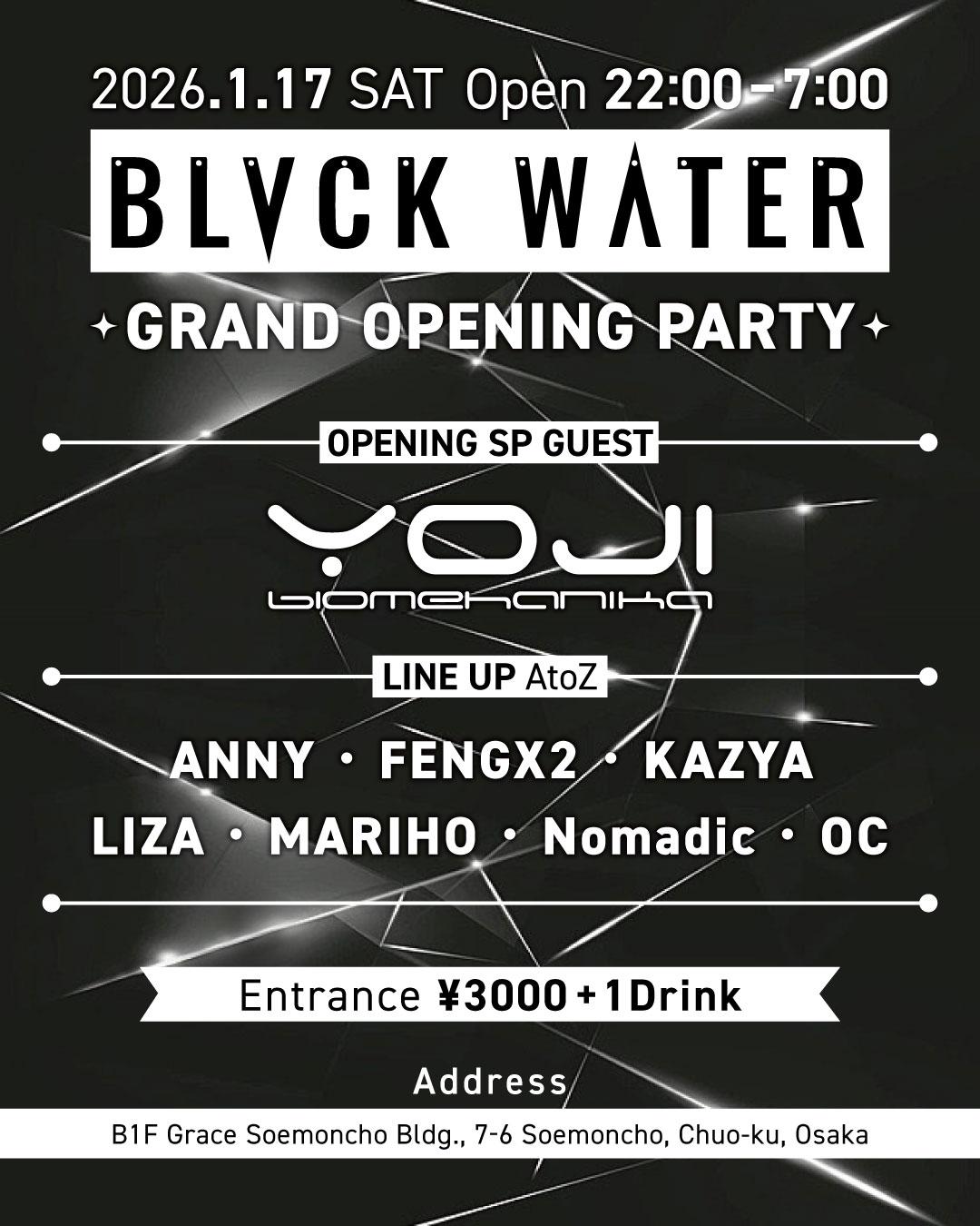 Blvck Water Grand Opening Party