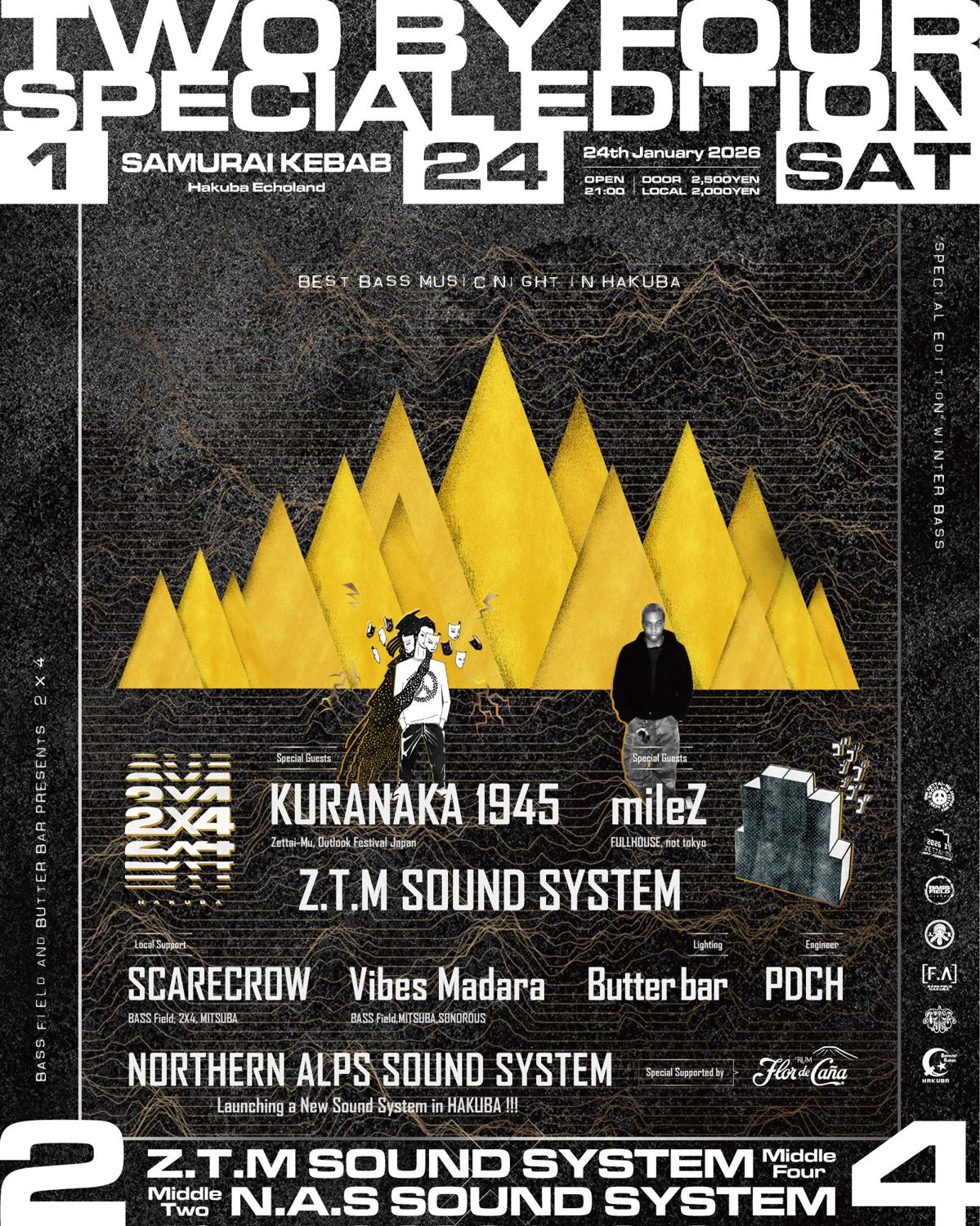 Bass Field And Butter Bar Presents 2×4 Two By Four 'Special Edition - Winter Bass 2026'