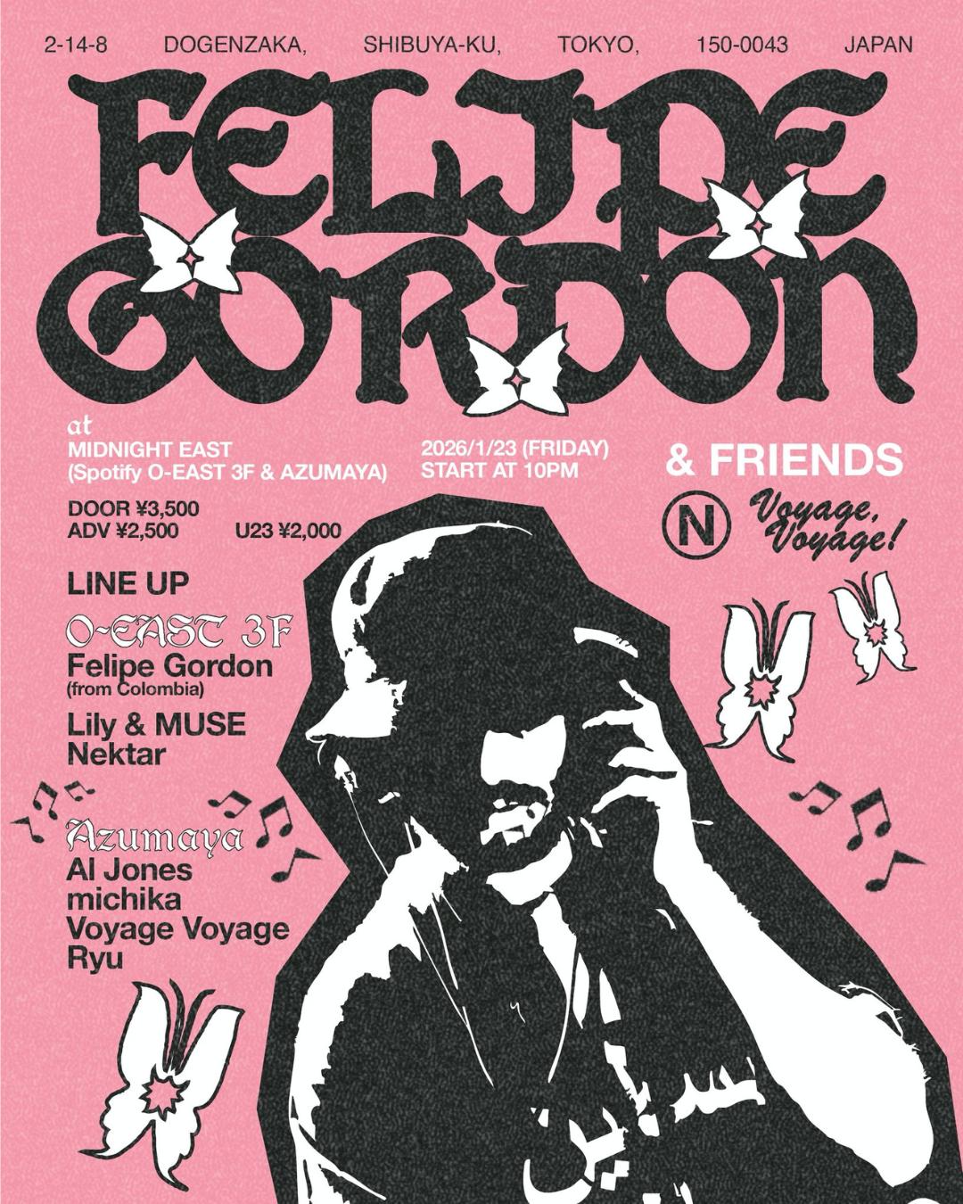 Felipe Gordon & Friends (O'East 3F + Azumaya)