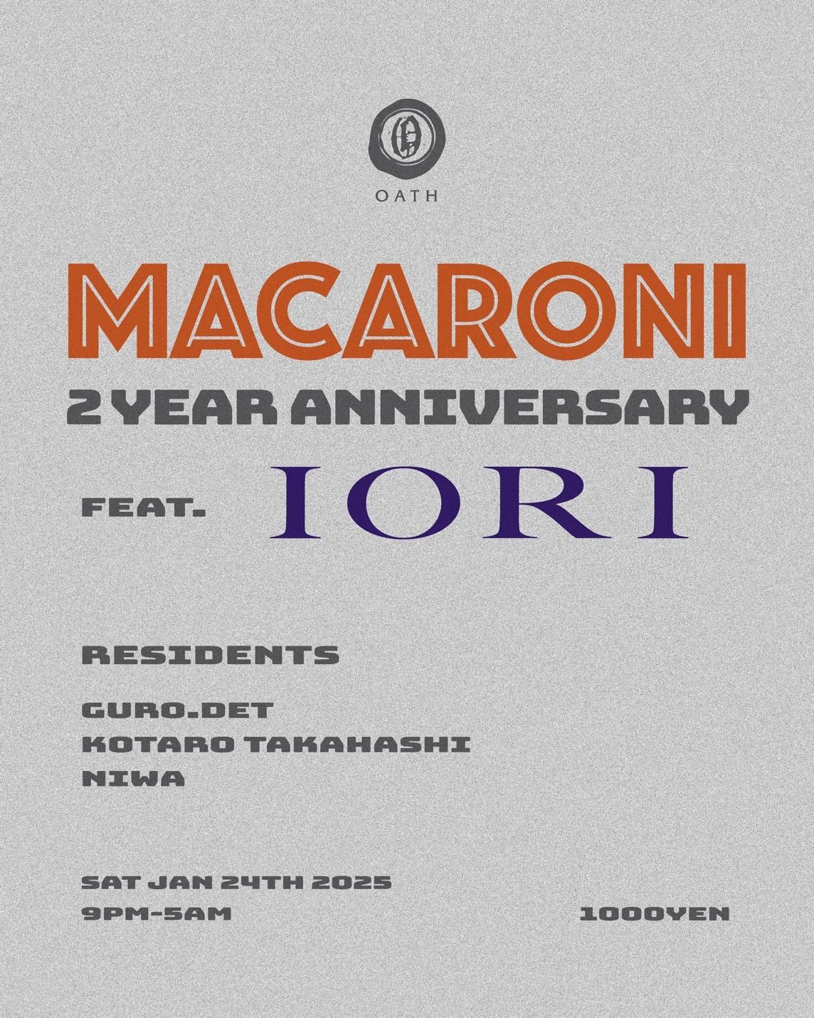 Deep House Party 'Macaroni' 2 Year Anniversary Feat. Iori