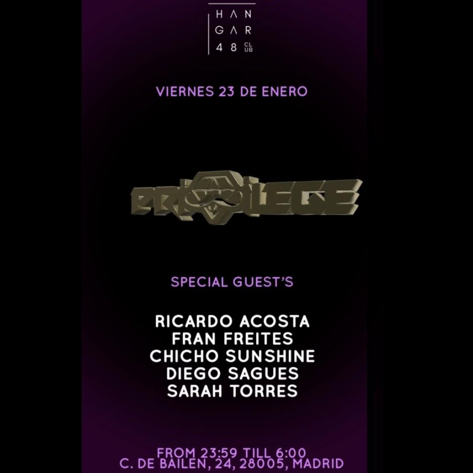 Privilege: Ricardo Acosta, Fran Freites, Chicho Sunshine, Diego Sagues, Sarah Torres