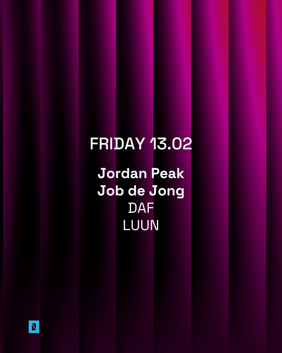 Toffler Presents Jordan Peak, Job De Jong