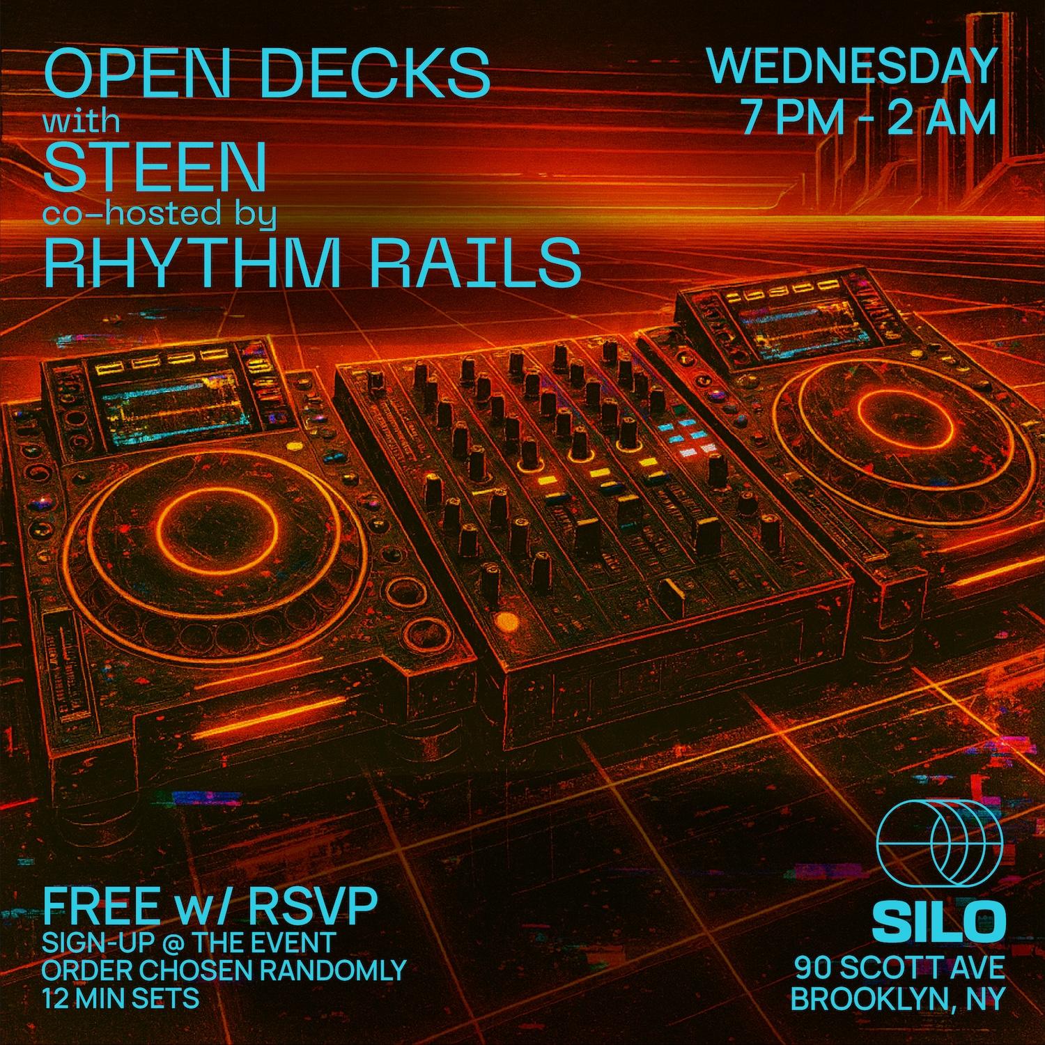 Open Decks With Steen And Rhythm Rails