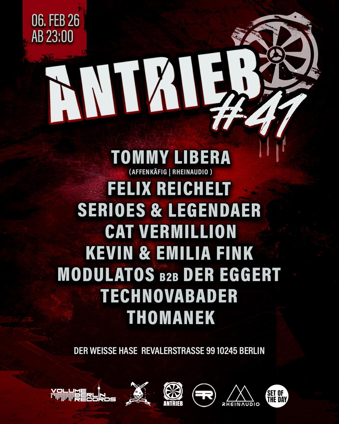 Antrieb #41 W Tommy Libera (Affenkäfig/Rhein Audio) + Vbr Residents