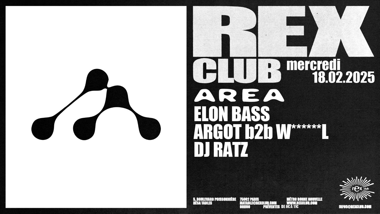 Area: Elon Bass, Argot B2B W****L, Dj Ratz