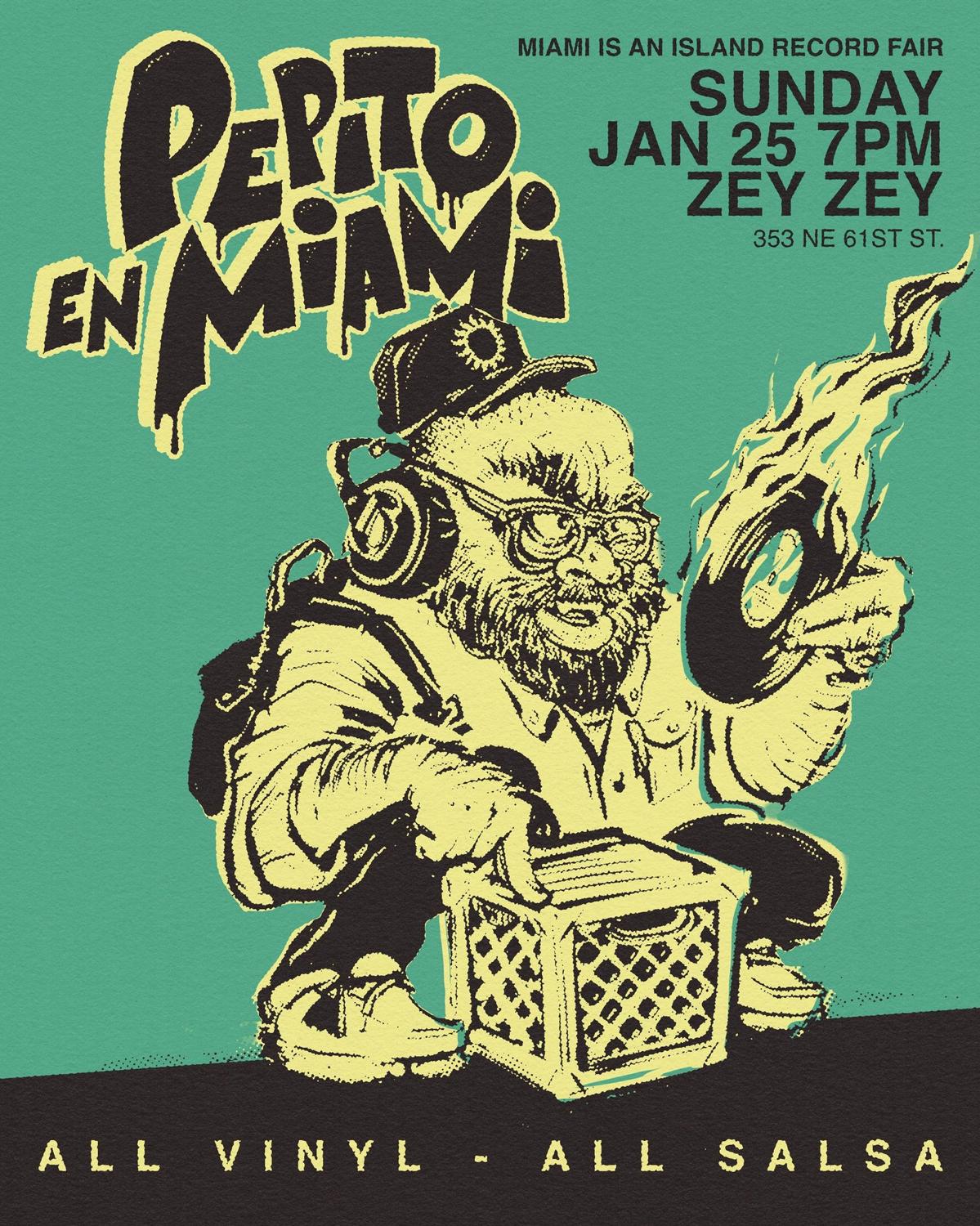 Miami Is An Island: Record Fair + Vinyl Party