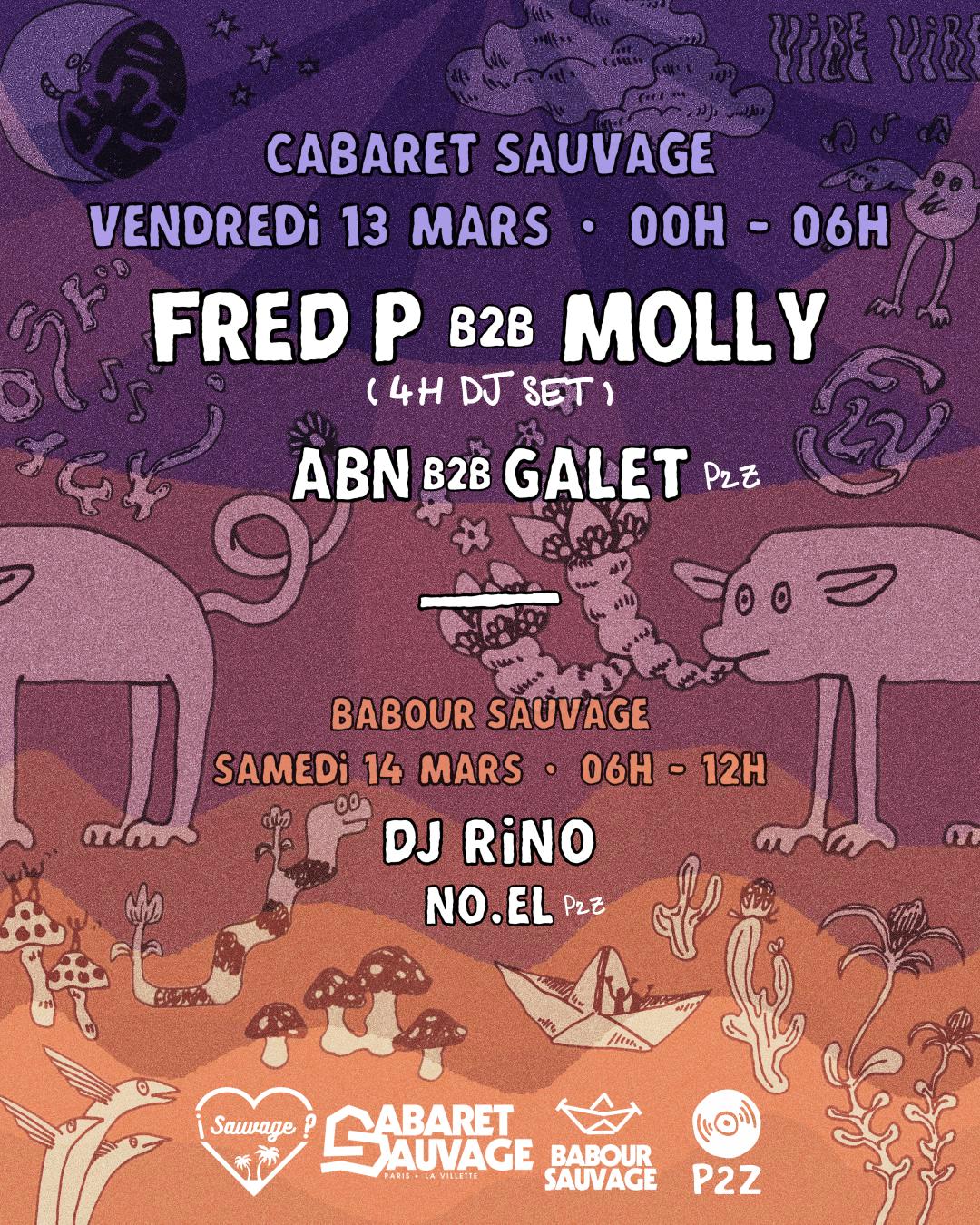 ¡P2Z Sauvage 00H-12H With Fred P B2B Molly & Dj Rino