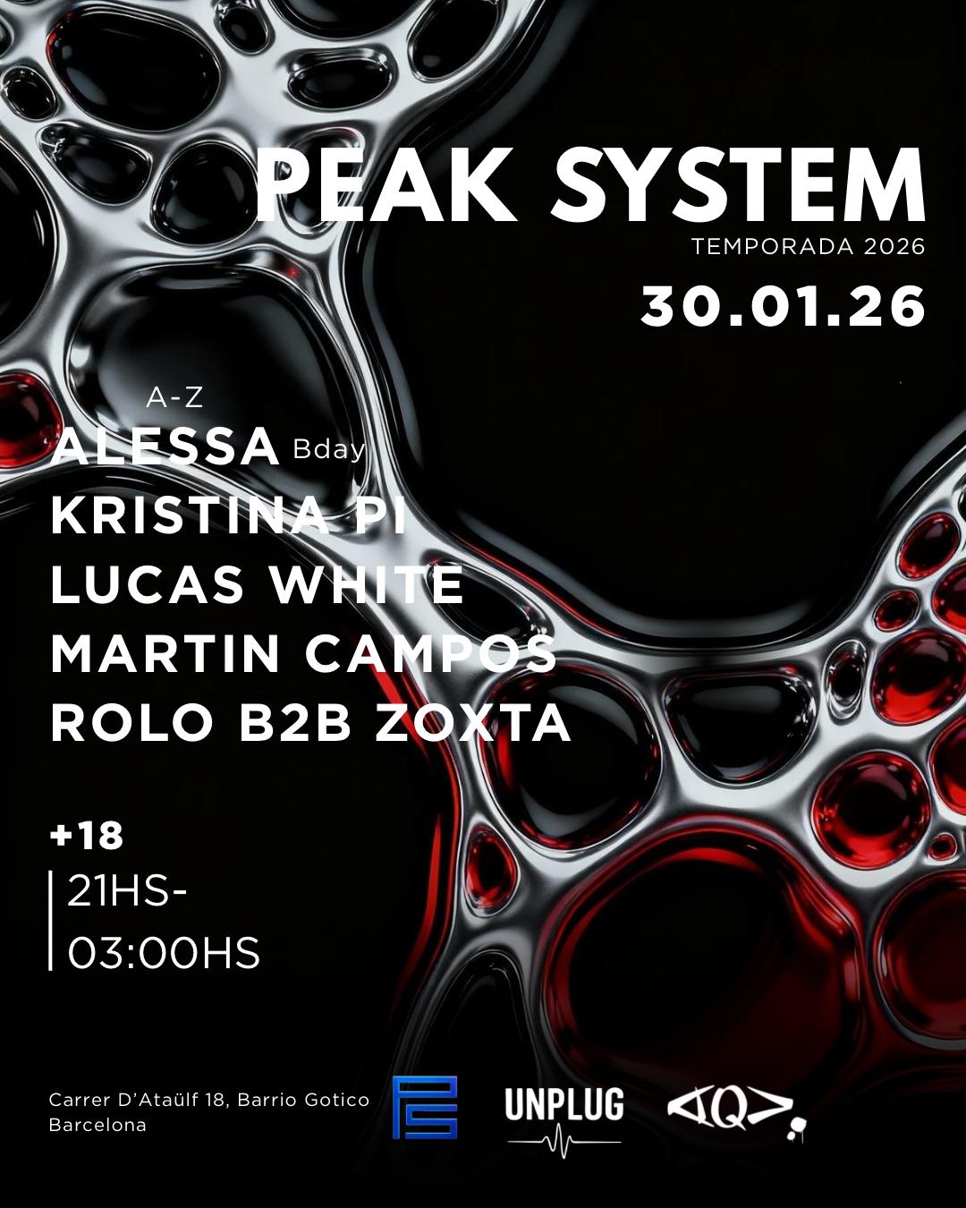Peak System Temporada 2026 // Unplug Bar