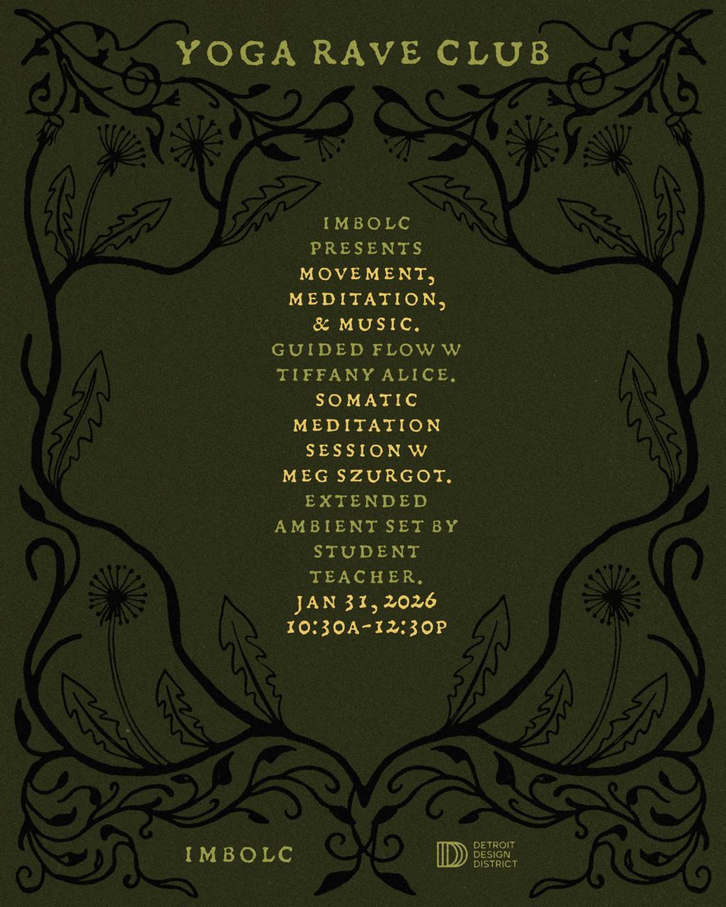 Imbolc Presents Yoga Rave Club