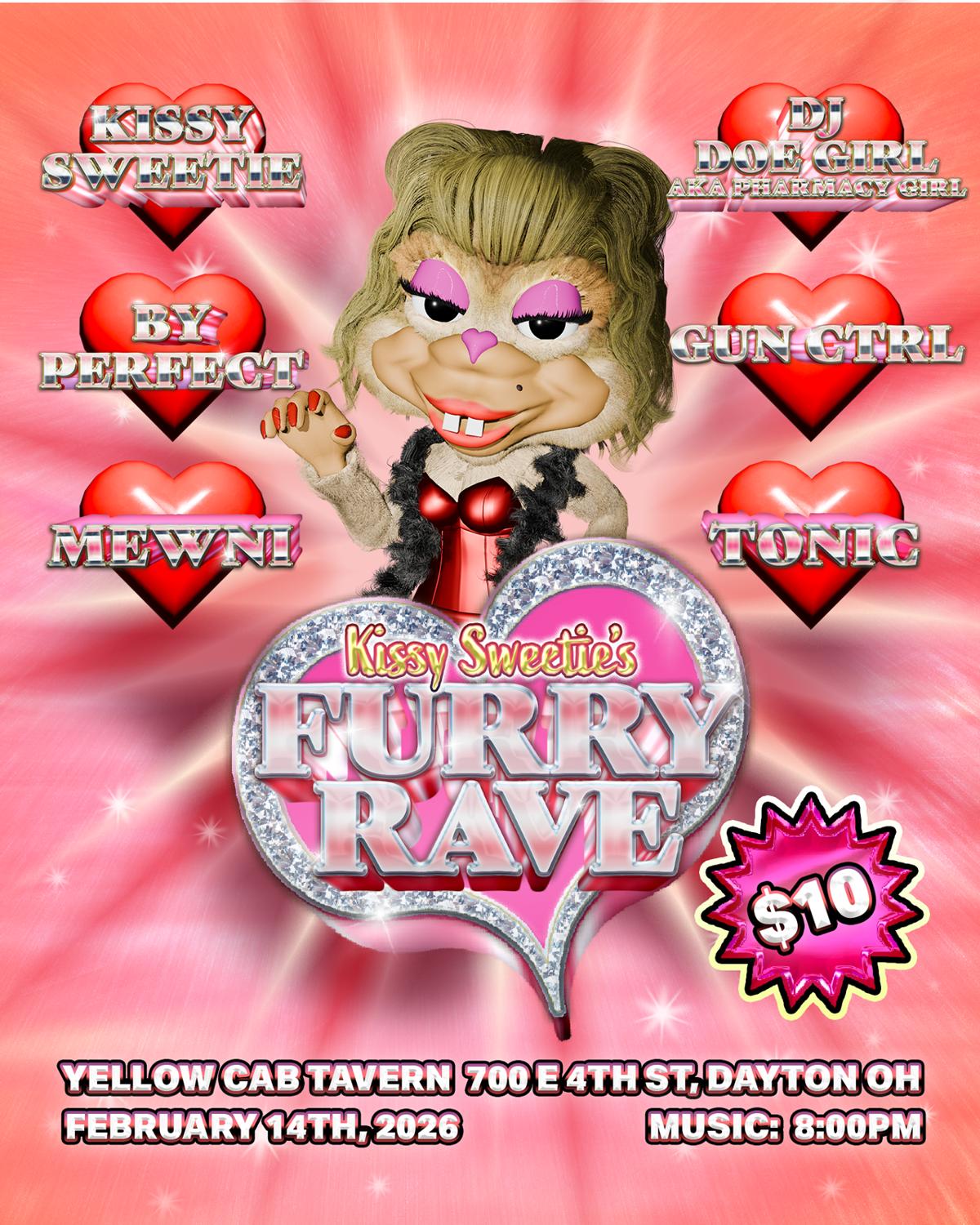 Kissy Sweetie'S Valentines Day Furry Rave