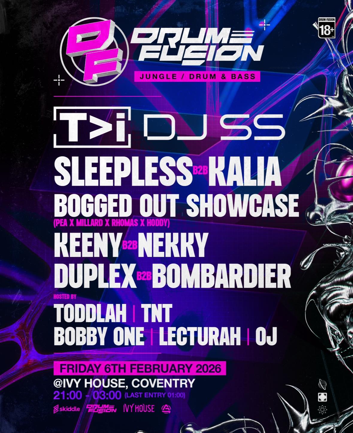 Drum Fusion: T>I, Dj Ss, Sleepless