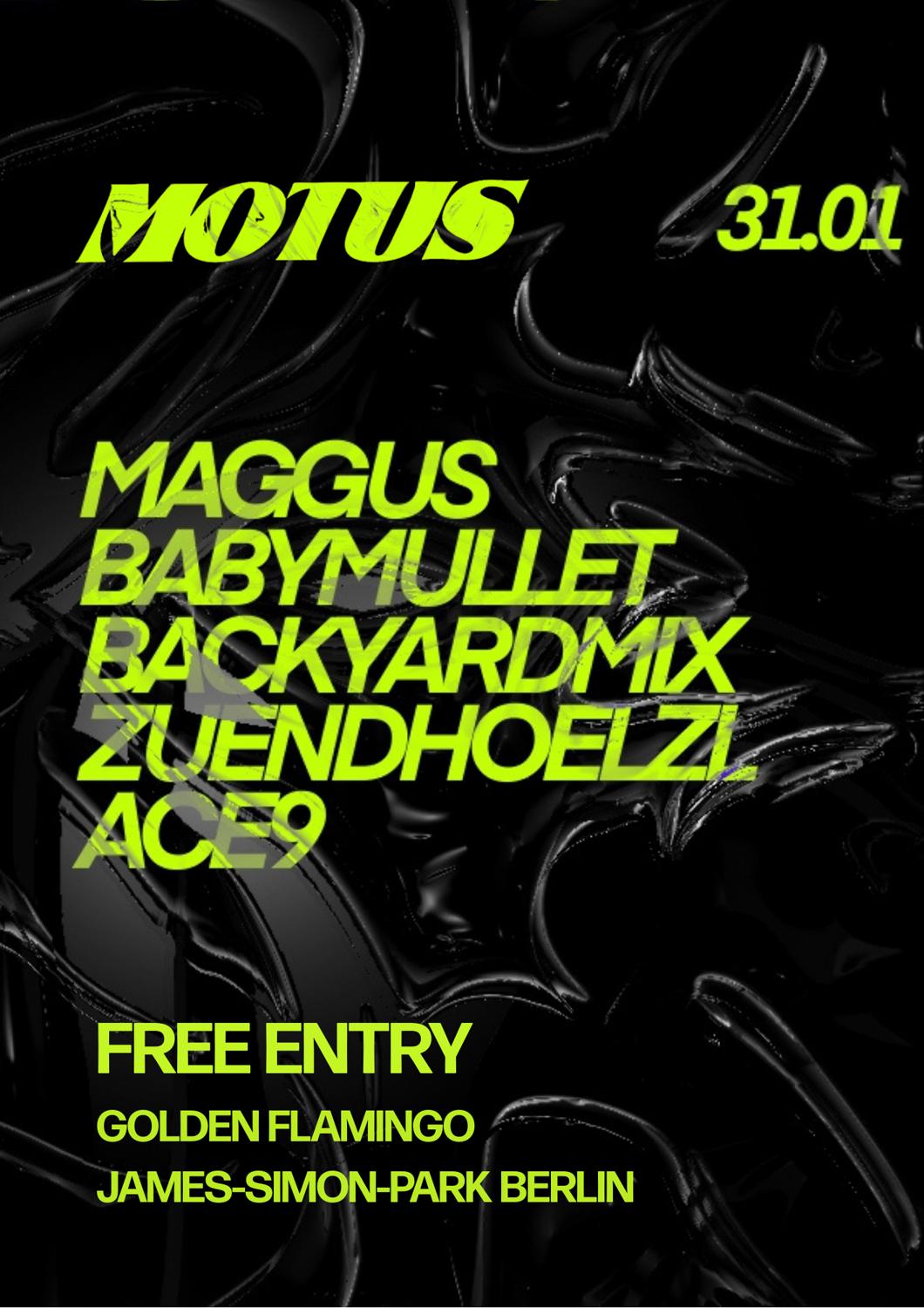Free Entry - Motus Intimi With Backyardmix, Zuendhoelzl, Babymullet & More