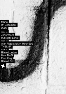 Fabric: Joris Voorn (All Night Long), Alan Fitzpatrick (4 Hours), Ritmo London
