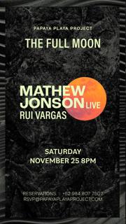 Ppp Presents The Full Moon With Mathew Jonson (Live) & Rui Vargas