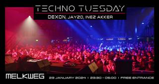 Techno Tuesday Amsterdam, Dexon, Jayzo, Inez Akker